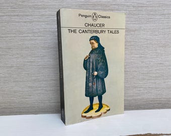 The Canterbury Tales  by Geoffrey Chaucer - Penguin Classics Paperback Book 1974