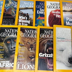 National Geographic Magazines  2000 -2010 -  Sold Separately