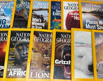 National Geographic Magazines 2000-2010 - Säljs separat