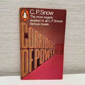 Corridors of Power by C P Snow 1966 Vintage Penguin Paperback