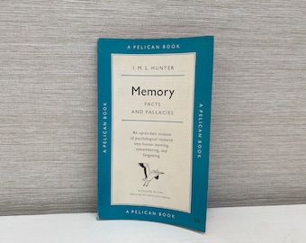 Memory Facts and Fallacies by I M L Hunter  - 1957 Pelican Paperback Book Vintage