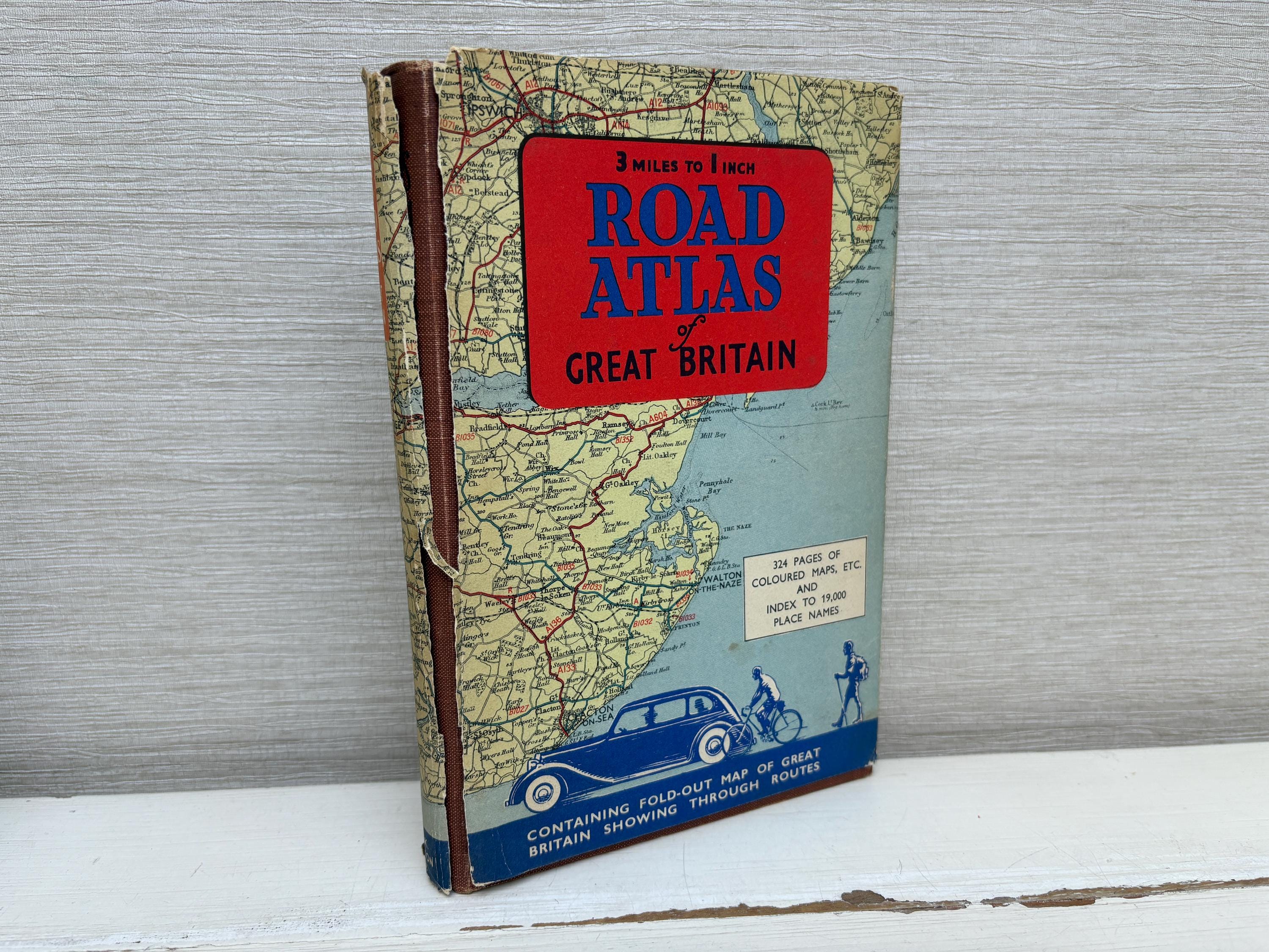 3 Miles to 1 Inch Road Atlas of Great Britain Johnston & Bacon