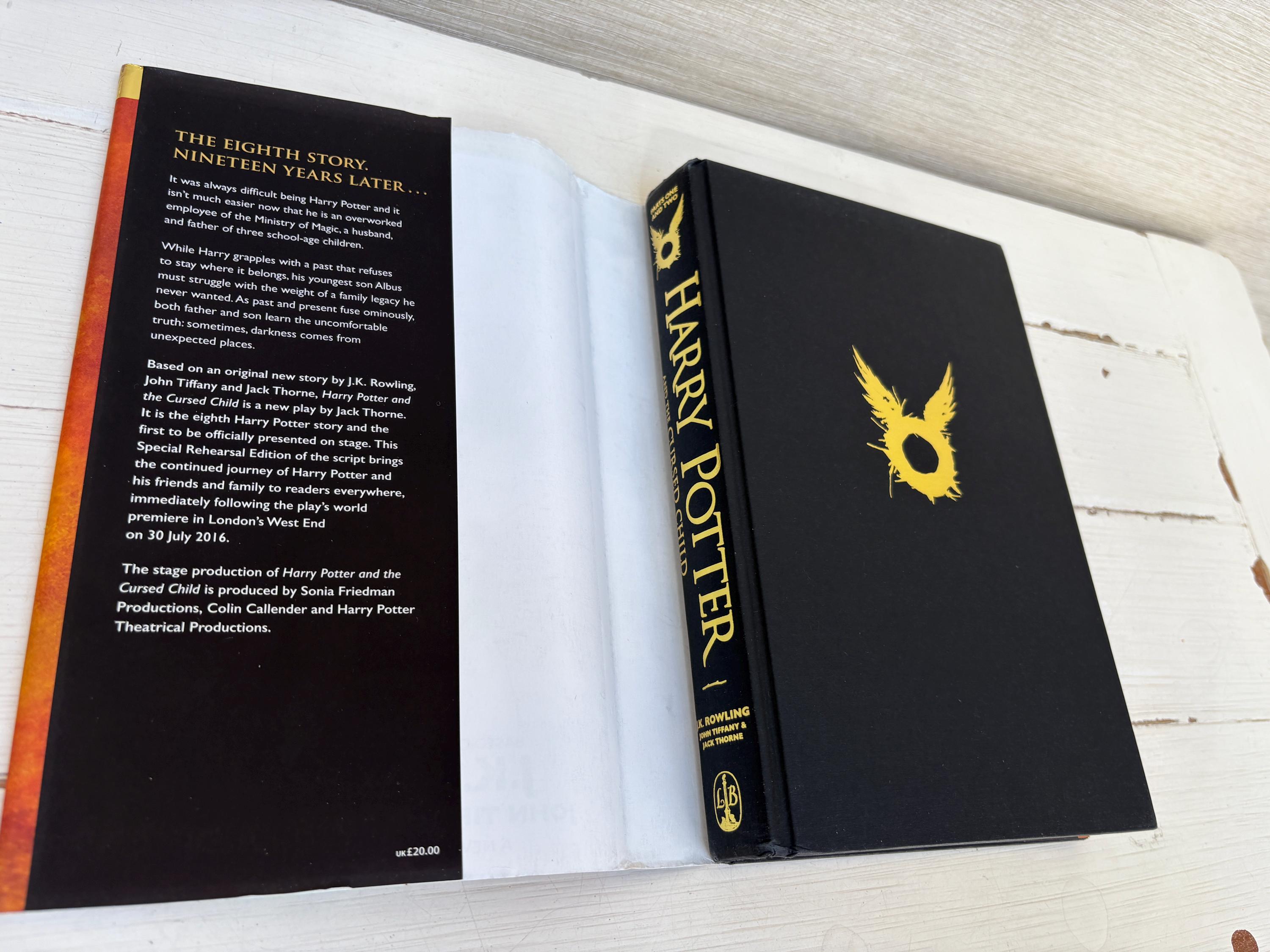 Harry Potter and the Cursed Child Parts One and Two Hardback Book