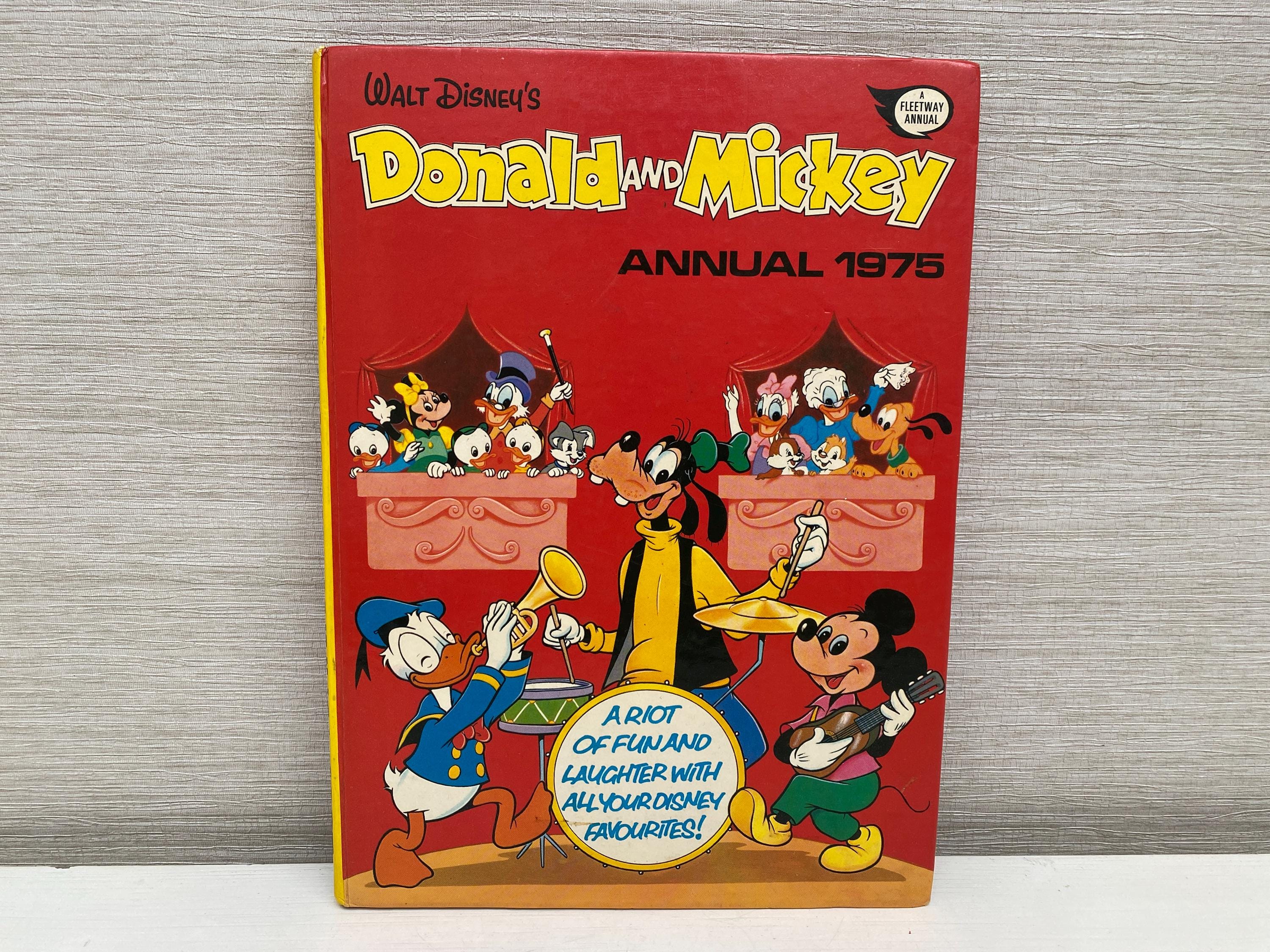 Walt Disneys Donald and Mickey Annual 1975 Children's Hardback
