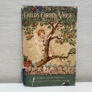A Child's Garden of Verses par Robert Louis Stevenson Illustrated 1958 vintage Hardback Book