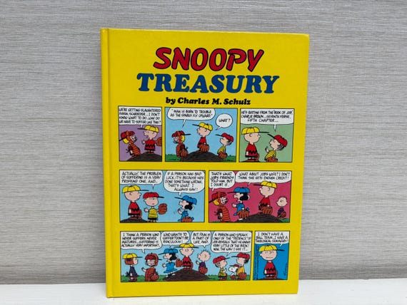 Vintage 1981 'snoopy Treasury ' by Charles M. Schulz Hardback Book