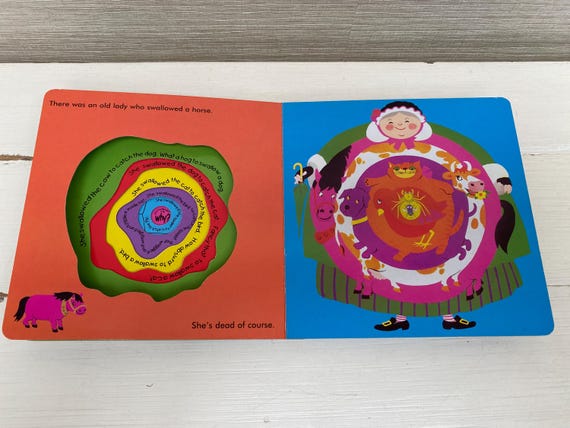 Classic Kids Book: There Was An Old Lady Who Swallowed A Fly - Paperback Fun Read