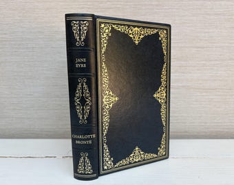 Jane Eyre by Charlotte Bronte Vintage Hardback Heron Books Blue Faux Leather