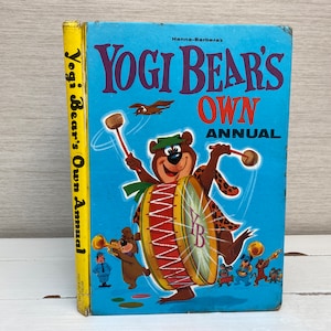 Yogi Bears Own Annual Childrens Hardback Book - Hanna Barbera c1960s