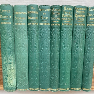 Charles Dickens Antique Hardback Books c1906  Published by Chapman & Hall - Sold Seperately - Various Titles