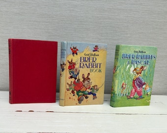 Brer Rabbit Enid Blyton Vintage barnböcker i inbunden Illustrerade Grace Lodge 1960-tal - Säljs separat - Dean & Son