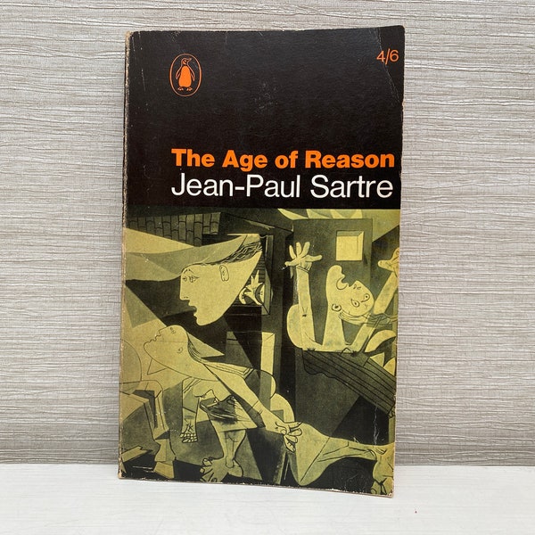 L'âge de raison de Jean-Paul Sartre, livre de poche Pingouin vintage 1967