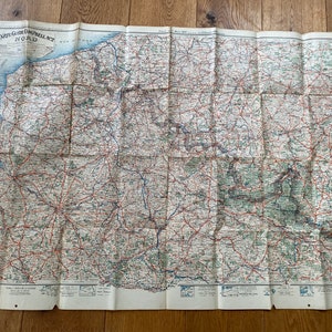 カルト・ギド・キャンベル No.2 北フランス アンティーク地図 1917