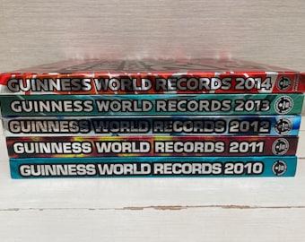 The Guinness Book of Records Hardback Vintage Books - Various Years Sold Separately