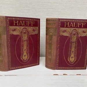 Wilhelm Hauff Antique Hardback Books in German Language - Sold Seperately