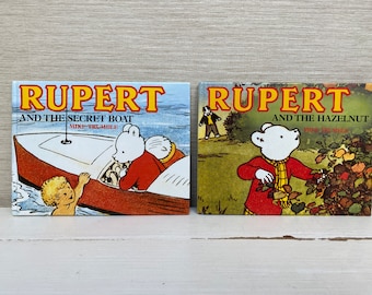 Livres pour enfants vintage Rupert Bear reliés par Mike Trumble Guild Publishing des années 1980 - Vendus à l'unité