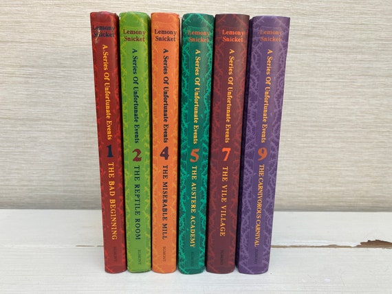 A Series of Unfortunate Events Hardback / Paperback Books by