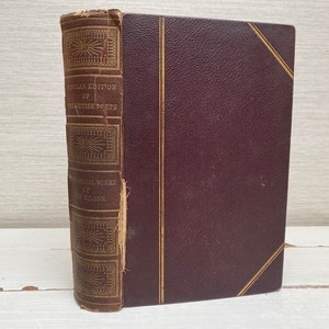 1840 Poetical Works of John Milton, Nichols Popular Edition of British Poets by G Gilfillan Antique Hardback Book