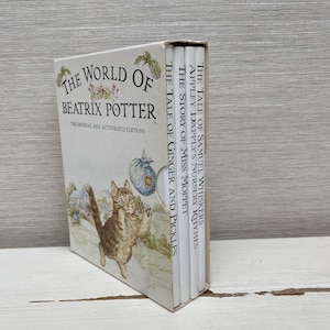 Fräulein Moppet Sammlung - Die Welt von Beatrix Potter 1987 Hardcover Vintage Vier Bücher Set - Friedrich Warne