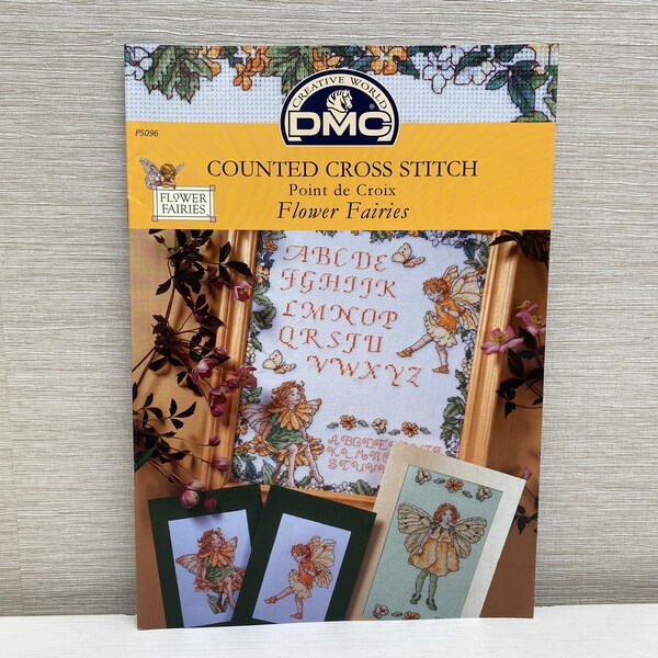 Flower Fairies Counted Cross Stitch Point De Croix Paperback DMC Creative World Vintage 2002 - Mary Cicely Barker