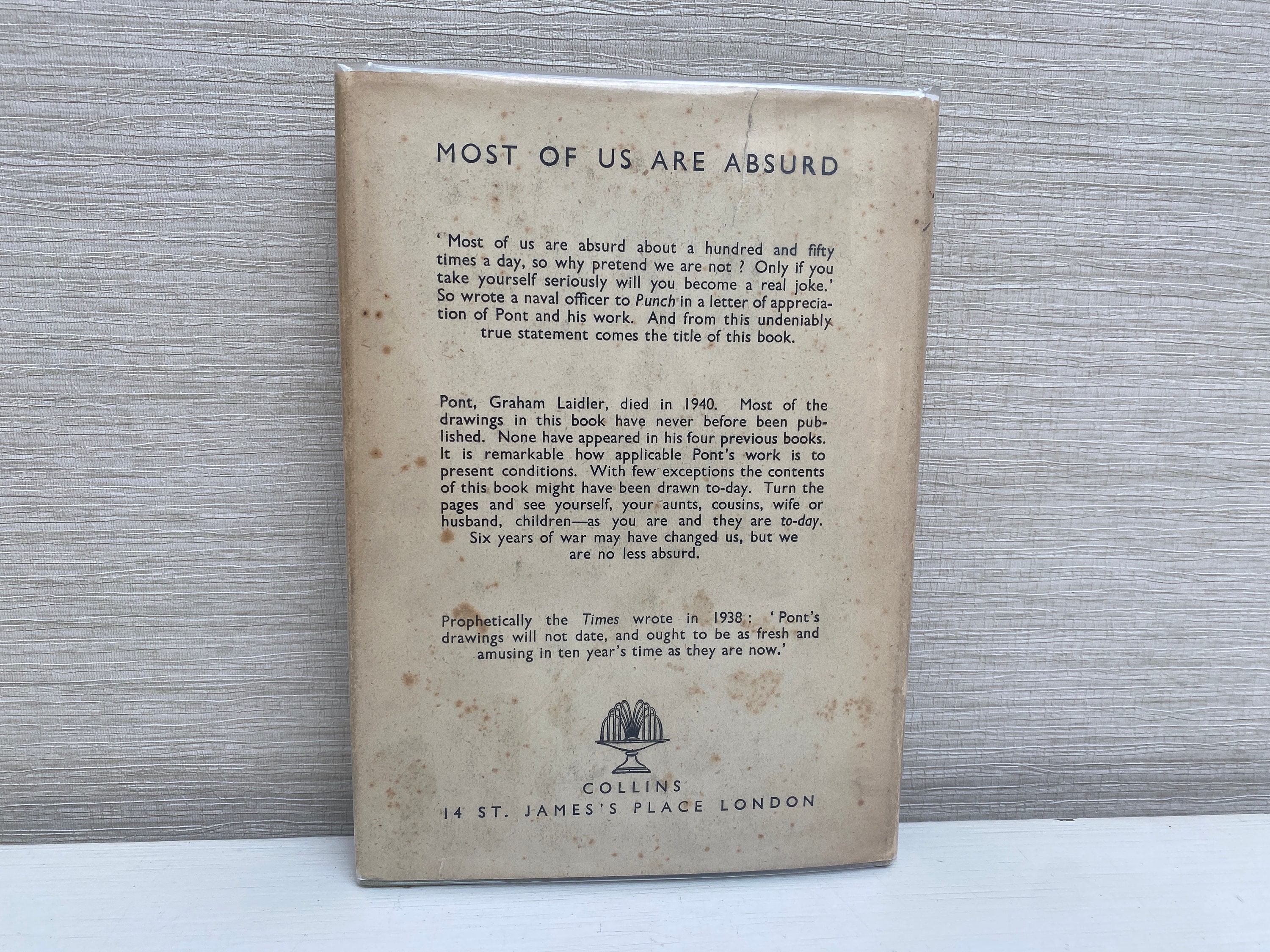 Most of Us Are Absurd by PONT Graham Laidler 1946 Collins First Edition ...