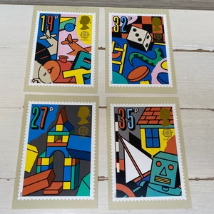 Cartes postales timbrées Royal Mail - Jeux et jouets, 16 mai 1989
