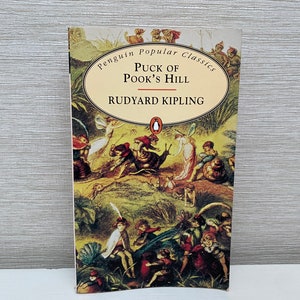Puck of Pooks Hill autorstwa Rudyarda Kiplinga 1994 Penguin Popular Classics Książka w miękkiej oprawie