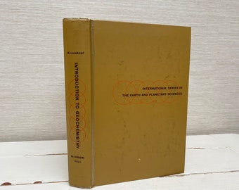 International Series in the Earth and Planetary Sciences - Introduction to Geochemistry Hardback Book 1967