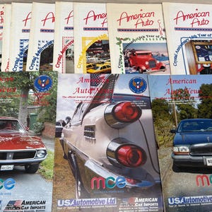 Vintage American Auto Club UK Magazines - Various Copies Sold Separately