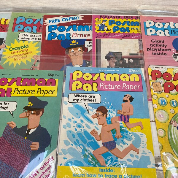 Postman Pat Vintage Magazines 1980/90s Sold Individually
