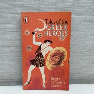 Tales of the Greek Heroes by Roger Lancelyn Green Children&#39;s Paperback Book Vintage 1984 Vintage Puffin Paperback