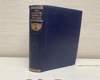 The Complete Works of Shakespeare - Odhams Press Hardback Blue Vintage Book