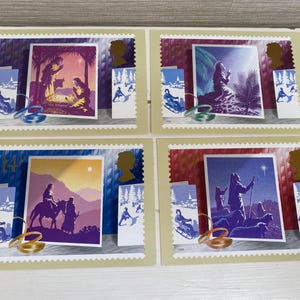 Cartes postales timbrées Royal Mail - Noël 15 novembre 1988 - Avec timbres