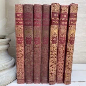 The Nature Book Antique Hardcover Books - Cassell and Co Ltd - Volumes I - IV Einzeln verkauft