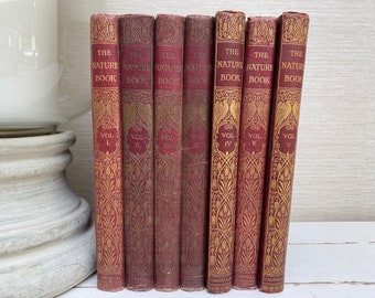 The Nature Book Antique Hardback Books - Cassell and Co Ltd - Volumes I - IV Individueel verkocht