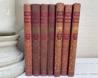 The Nature Book Antique Hardback Books - Cassell and Co Ltd - Volumes I - IV  Sold Individually