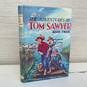 The Adventures of Tom Sawyer Childrens Hardback Vintage Dean & Son Books 1970s