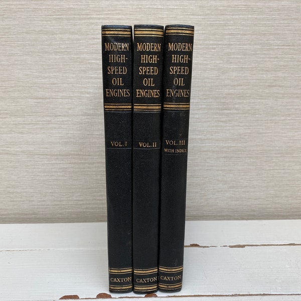 Modern High Speed Oil Engines Volumes 1 2 and 3 by. C W Chapman Hardback Books 1949