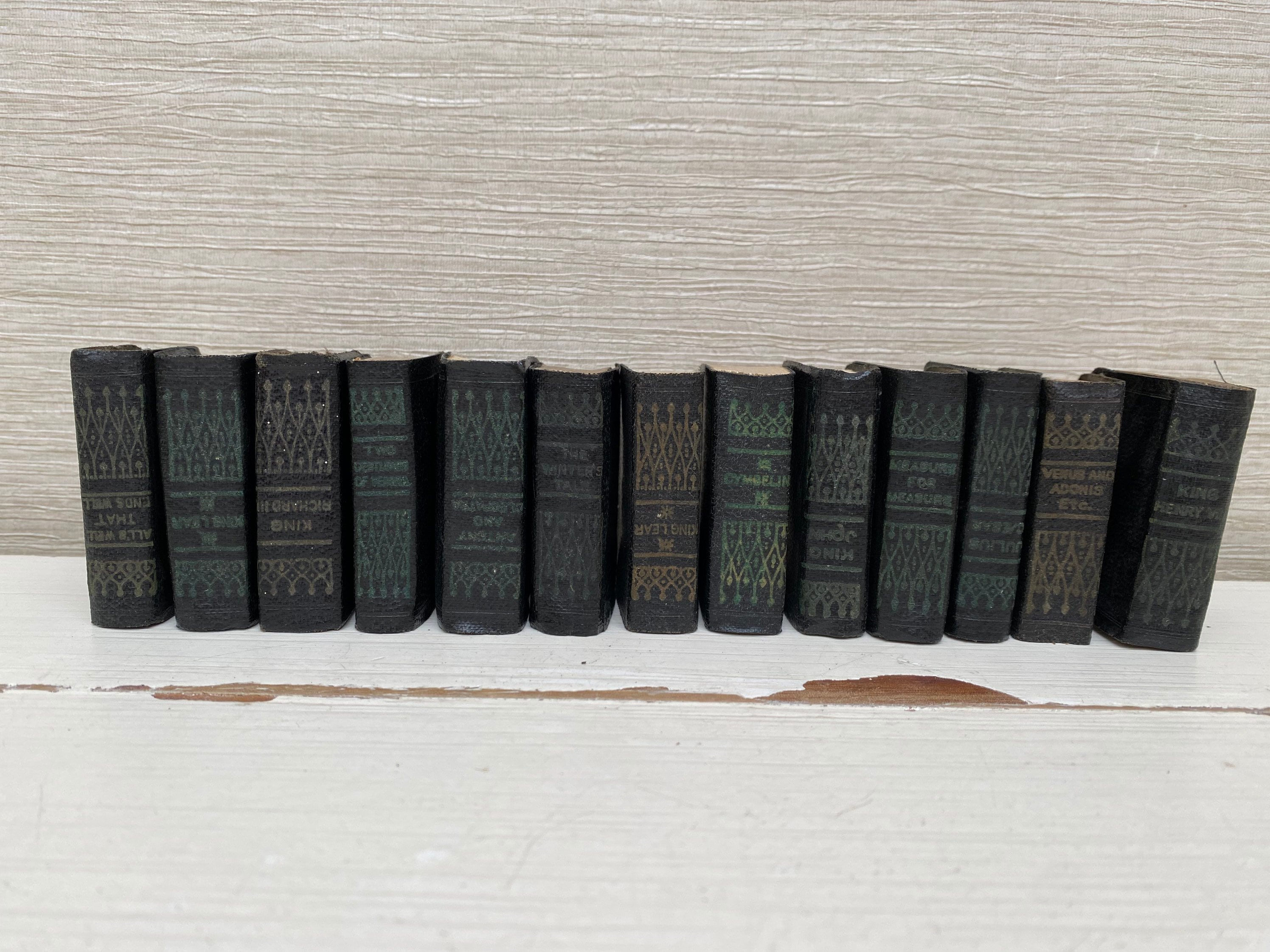 Shakespeare Plays Allied Newspapers 1930s Minature Faux Leather Books - Various Titles Sold Seperately