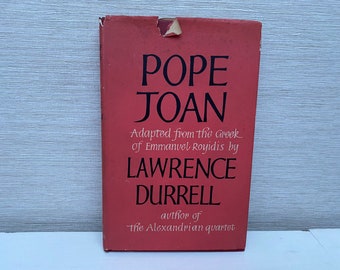 Pope Joan di Lawrence Durrell 1960 Libro con copertina rigida