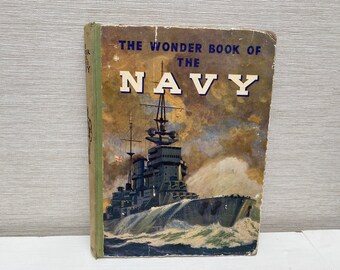 El libro de las maravillas de la Marina 1940 Libro infantil de tapa dura