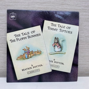 The Tales of Beatrix Potter Vintage Vinyl 45 Single Records 1967 gelezen door David Davis - CBS EP6349