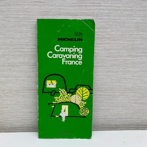 Michelin vintage Camping & Caravaning France Livre de poche 1976
