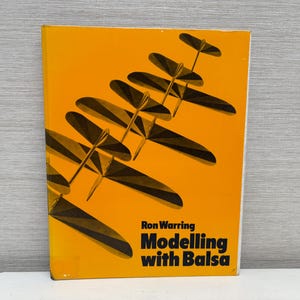 Modellieren mit Balsa Hardcover Buch 1974 von Ron Warring Vintage - Stanley Paul