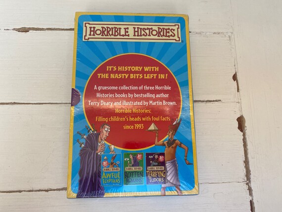 Horrible Histories Box Set of Three Paperbacks by Terry Deary - Etsy