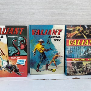 Valiant Vintage Annuals - Various Years - Sold Individually 1960/70s