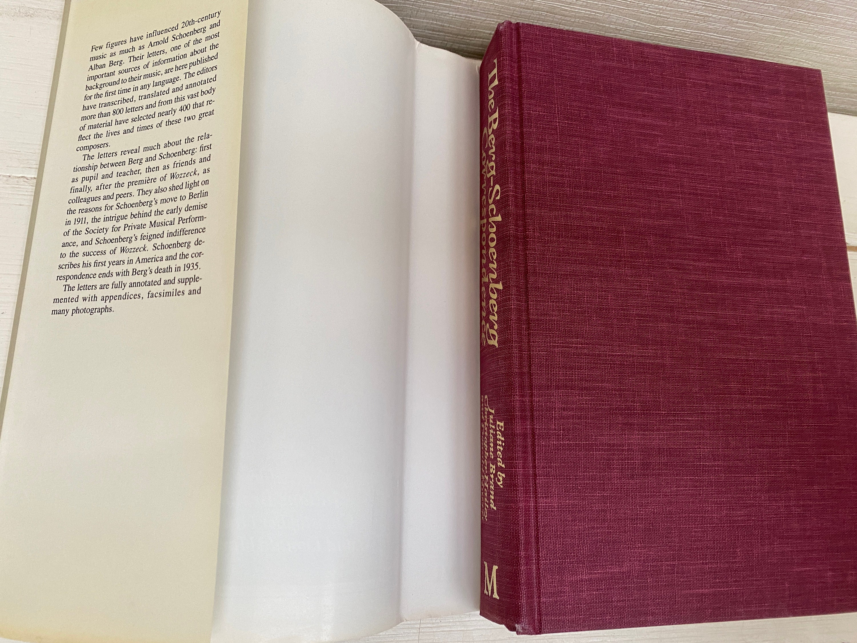 The Berg-schoenberg Correspondence Selected Letters by J Brand