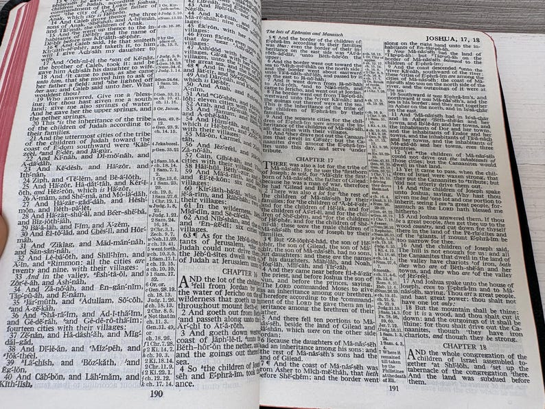 The Holy Bible Old and New Testament King James Version Leather Bound ...