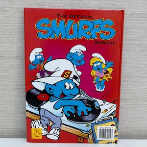 De officiële jaarlijkse smurfen, eerste editie, met harde kaft, vintage 1997