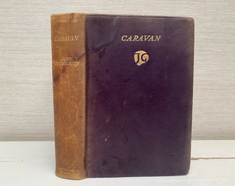 Caravan di John Galsworthy 1929 Libro antico rilegato in pelle - William Heinemann Londra